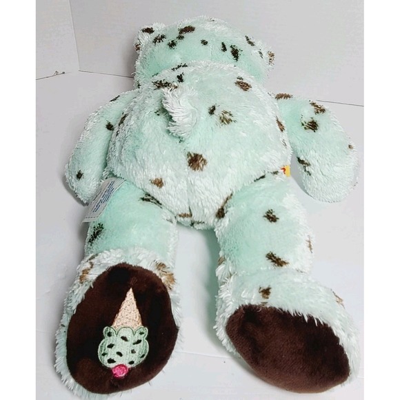 Build A Bear Mint Ice Cream Plush Bear 17" Baskin Robbins Chocolate Chip Teddy - Picture 2 of 4